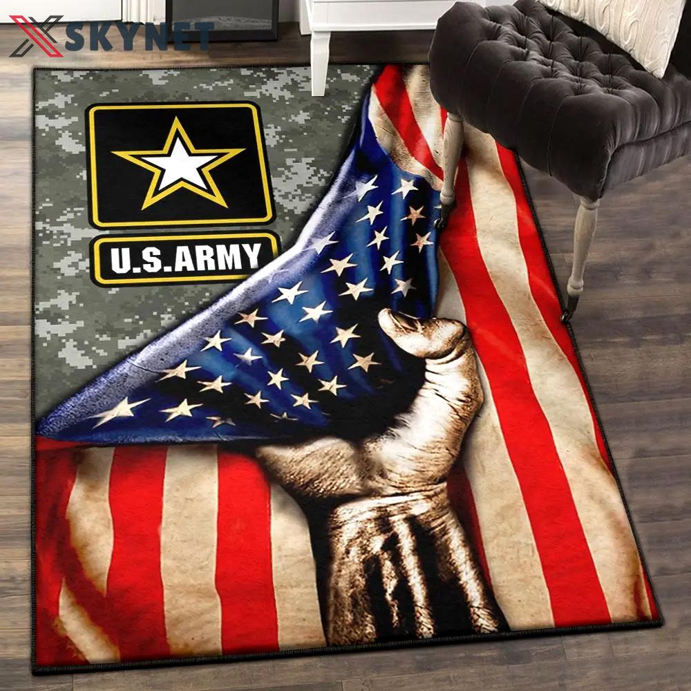 Us army lover large living room rugs, us army rug Rectangle Rug