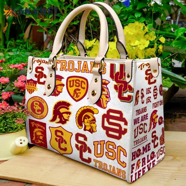 Usc trojan leather handbag  gift for women 2963 Women Leather Hand Bag