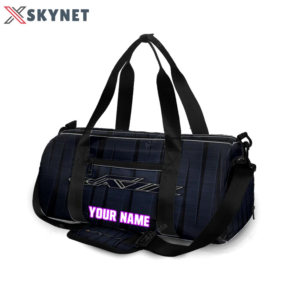 Utah jazz emblem v11 personalized name travel bag gym bag 2468 Travel Bag