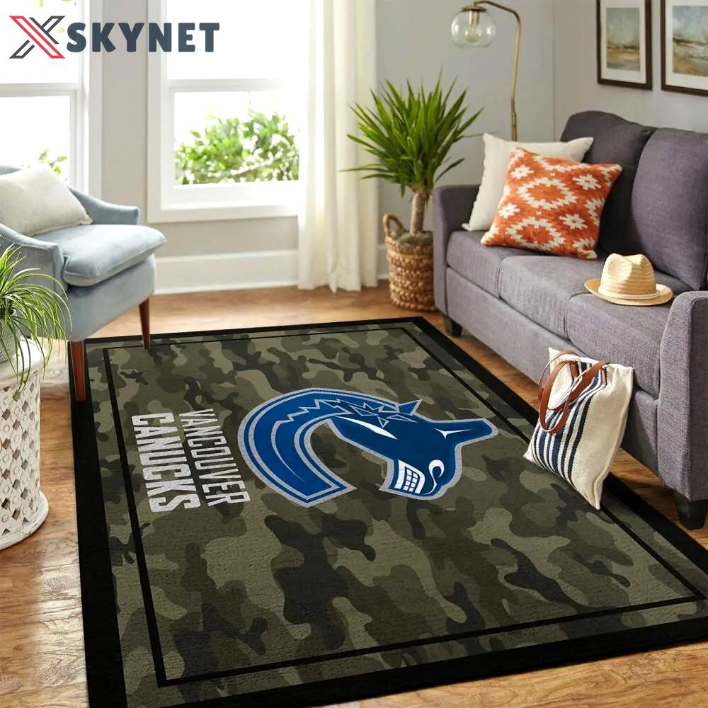 Vancouver canucks area rugs nhl hockey living room carpet team logo 20030481 2 Rectangle Rug