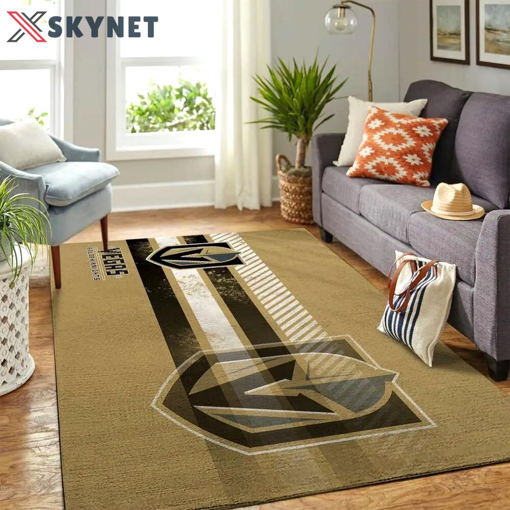 Vegas golden knights nhl area rugs living room regtangle carpet Rectangle Rug