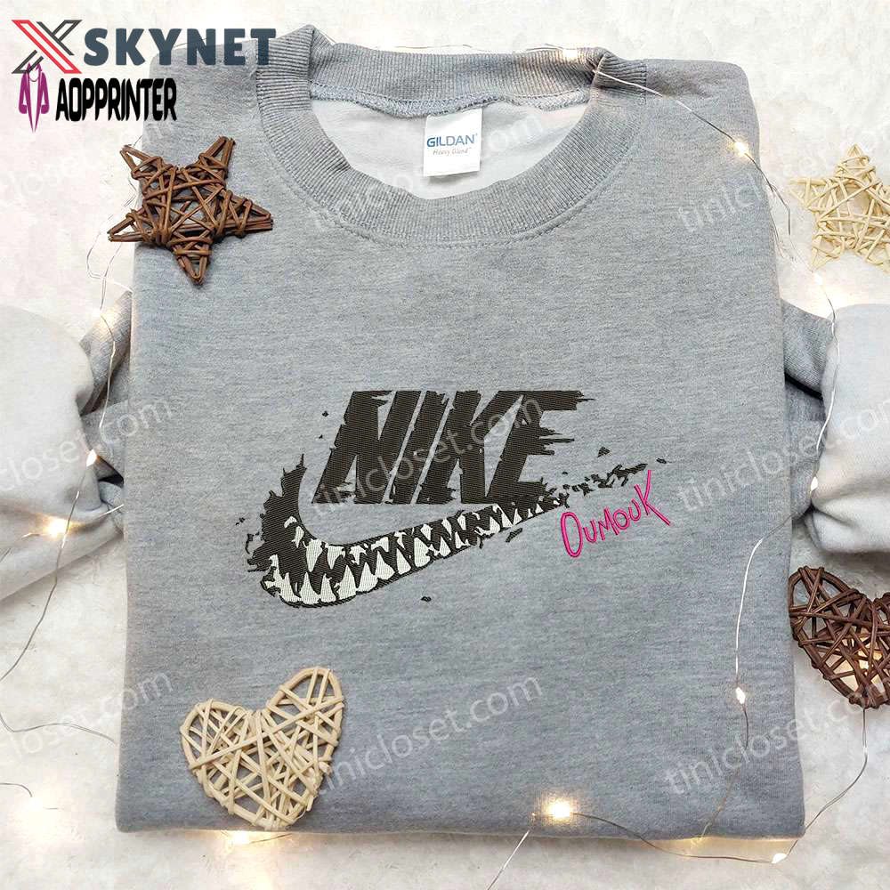 Venom oumuk x nike embroidered hoodie & movie characters shirt nike inspired embroidery Embroidered Shirt