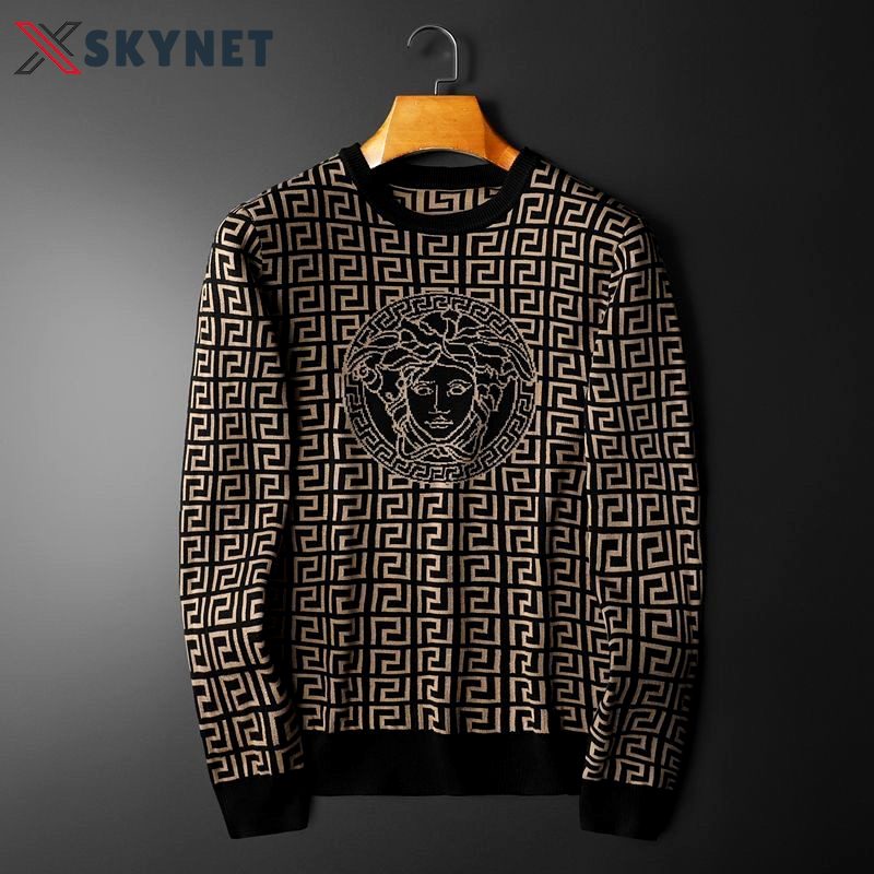 Versace luxury ugly sweater for winter  hot 2024 style 162 Christmas Ugly Sweater