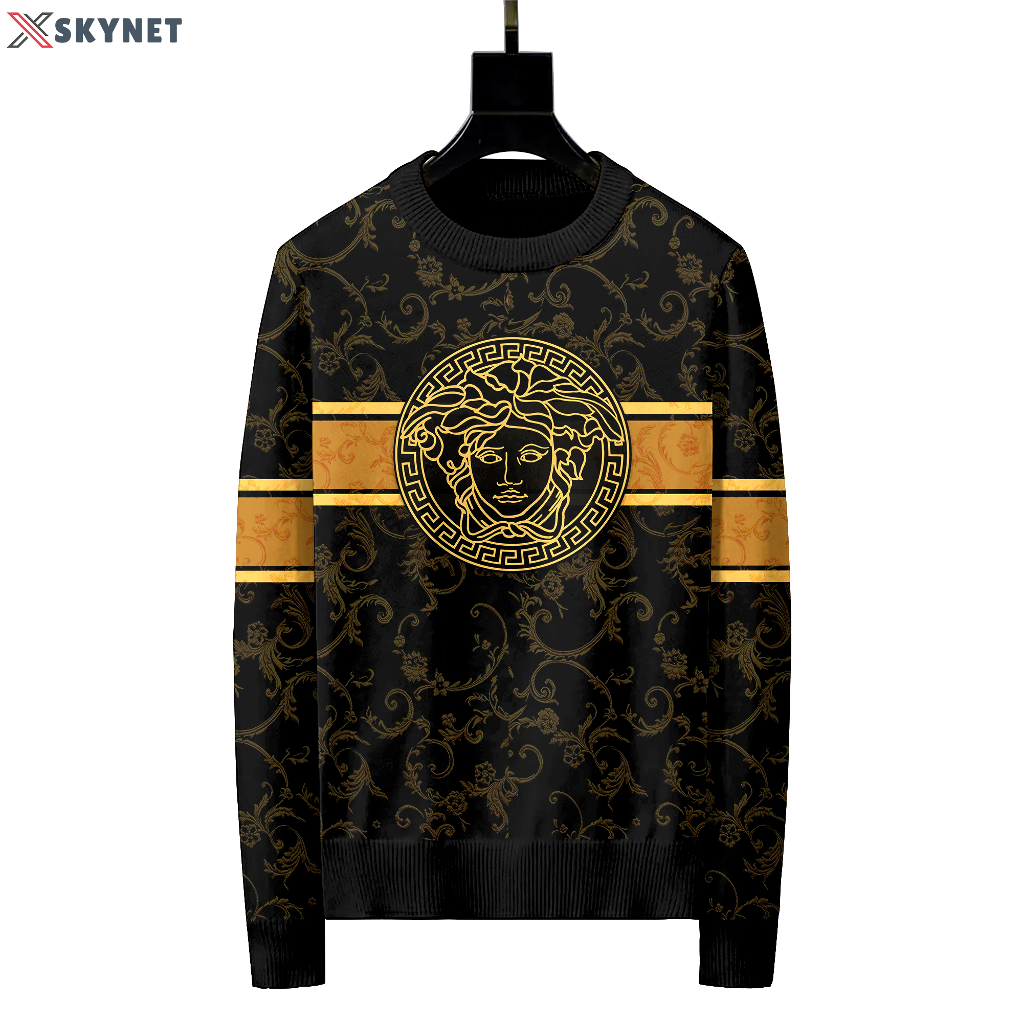Versace luxury ugly sweater for winter hot 2024  style 210 Christmas Ugly Sweater