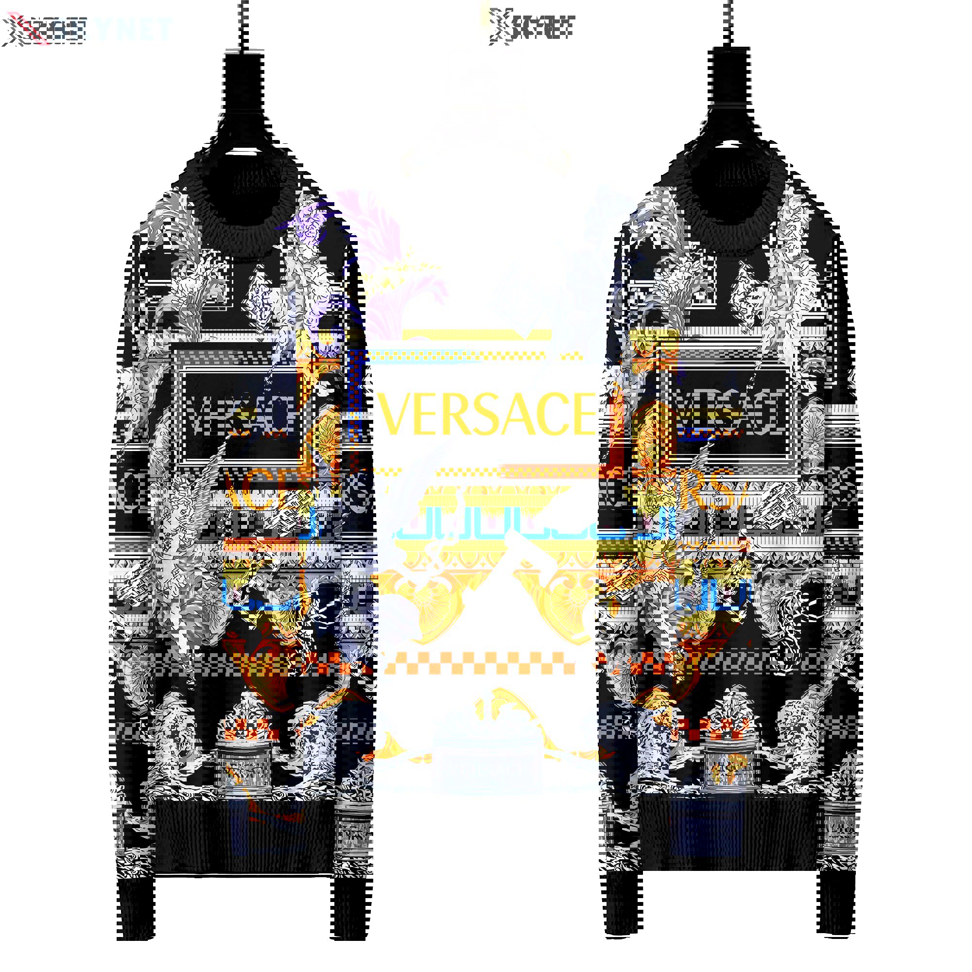 Versace luxury ugly sweater for winter hot 2024  style 475 Christmas Ugly Sweater