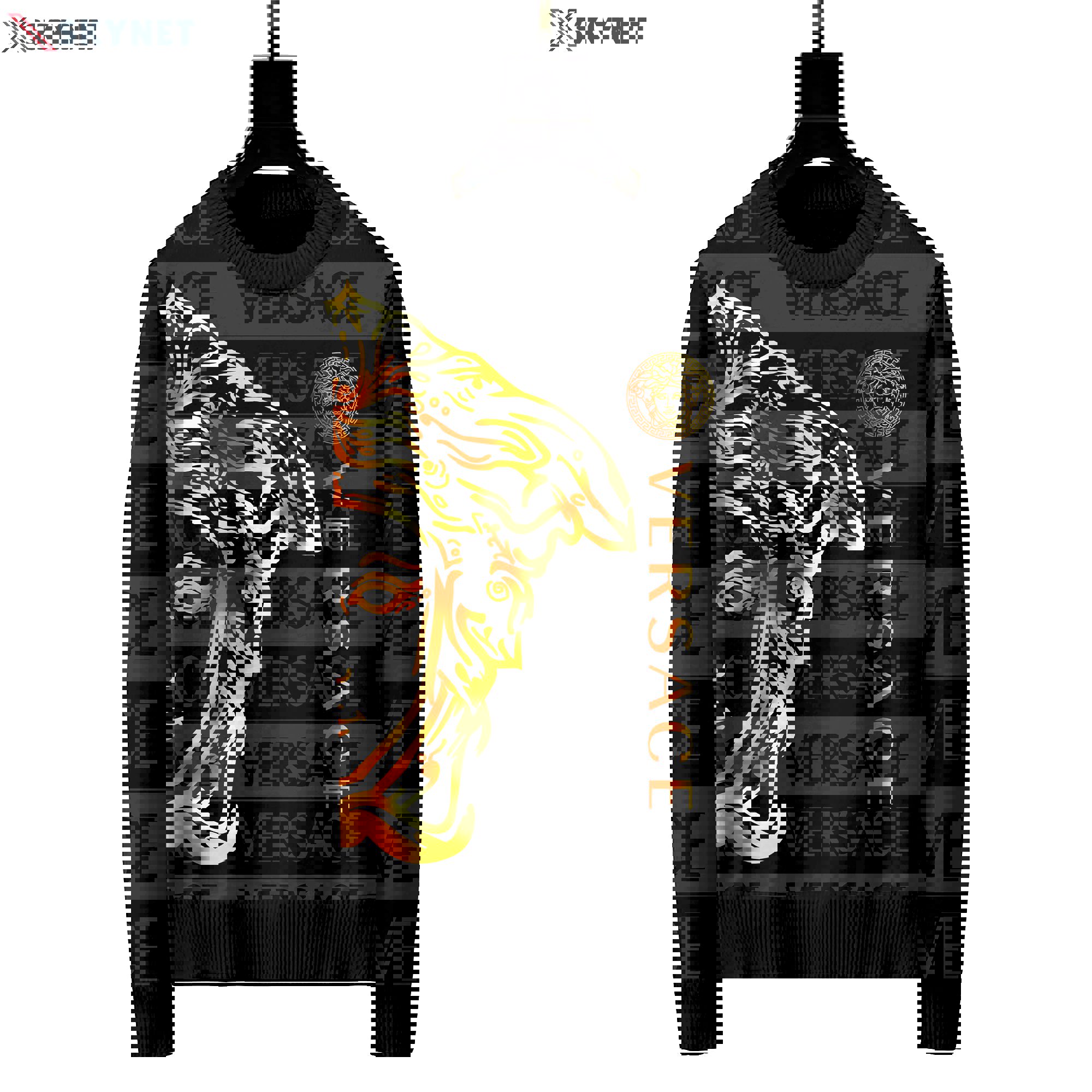 Versace luxury ugly sweater for winter hot 2024  style 488 Christmas Ugly Sweater