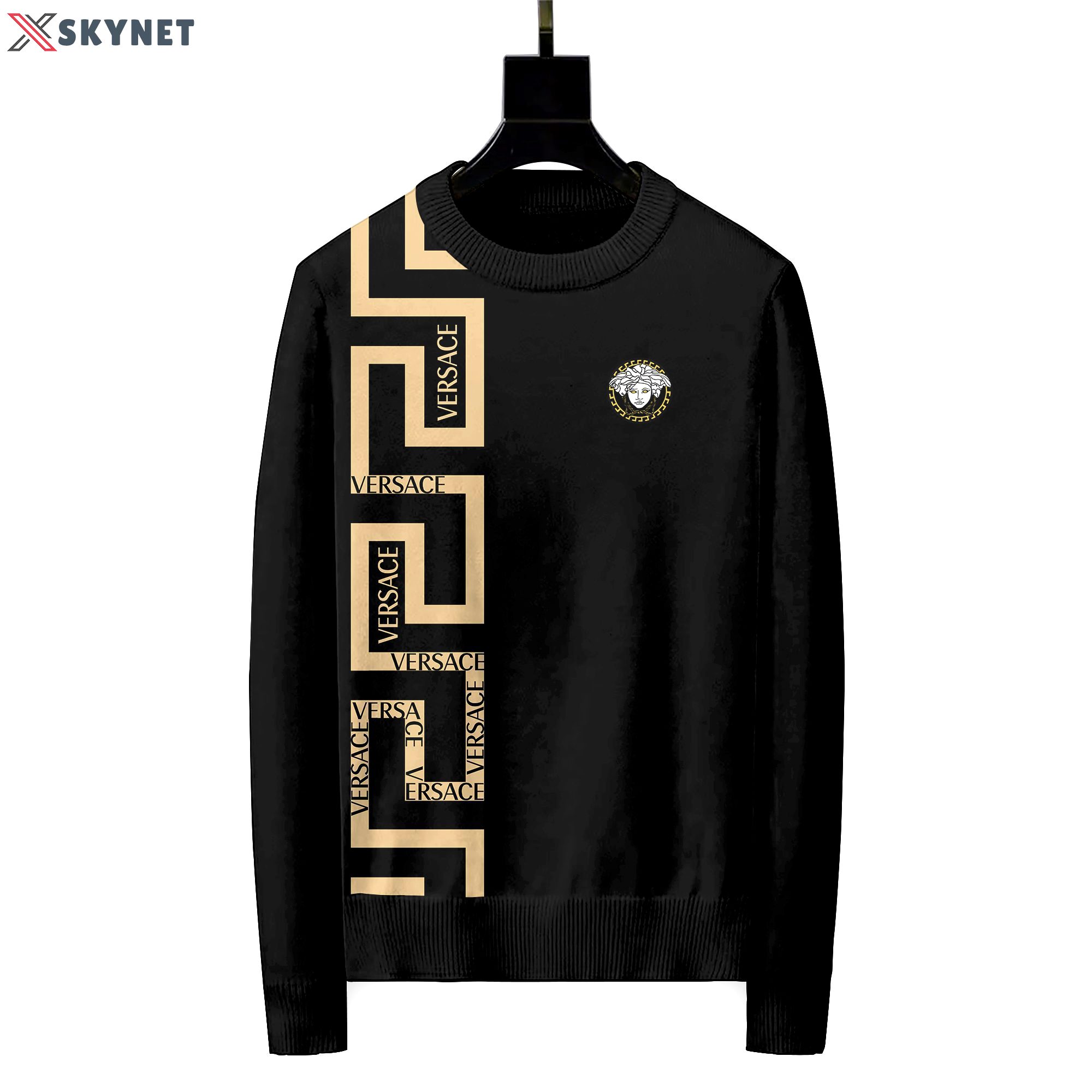 Versace luxury ugly sweater for winter  hot 2024 style 836 Christmas Ugly Sweater