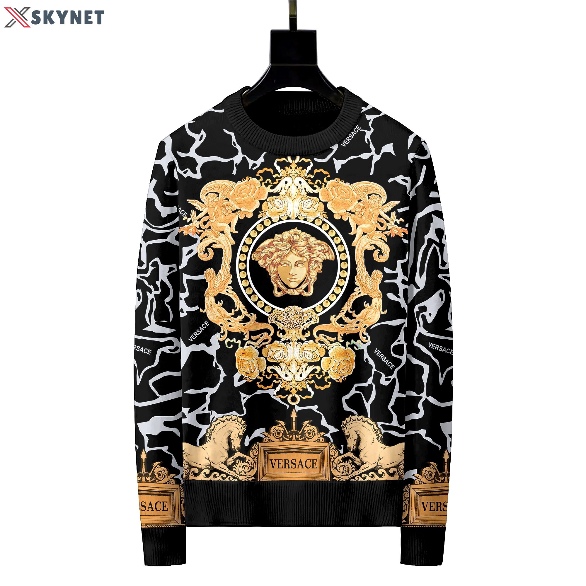 Versace luxury ugly sweater for winter hot 2025style 227 Christmas Ugly Sweater