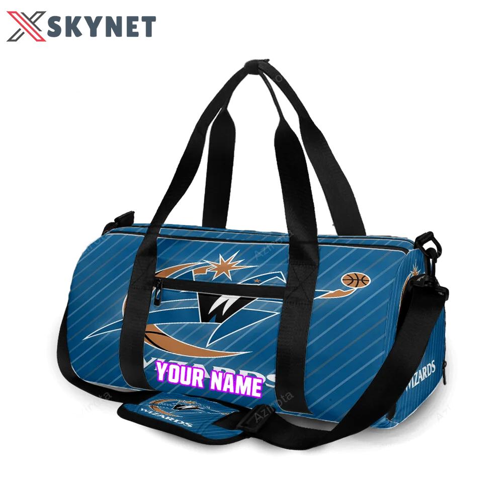 Washington wizards blue2 personalized name travel bag gym bag 2464 Travel Bag