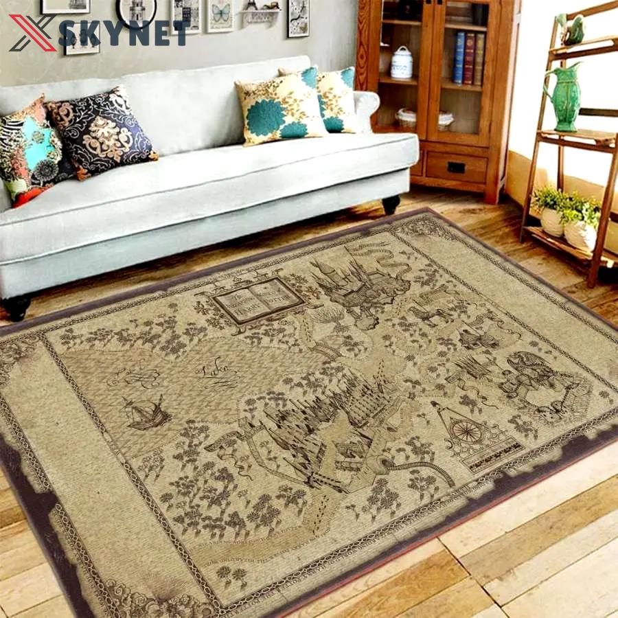 Wizarding world area rug living room rug home decor home decor bedroom living room decor Rectangle Rug