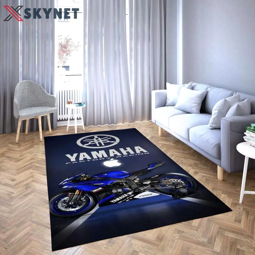 Yamaha area rug blue motor living room carpet rug regtangle carpet floor decor home decor Rectangle Rug