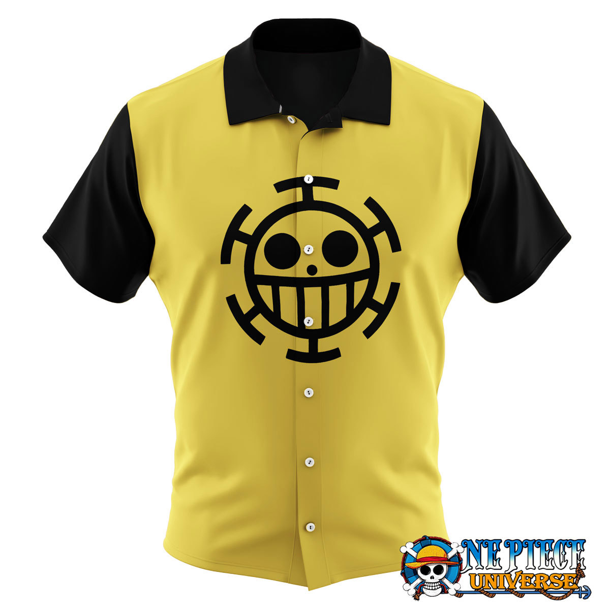 3d hawaiian shirt one piece trafalgar law yellow hawaii shirt Hawaii Shirt Shorts & Flip Flops