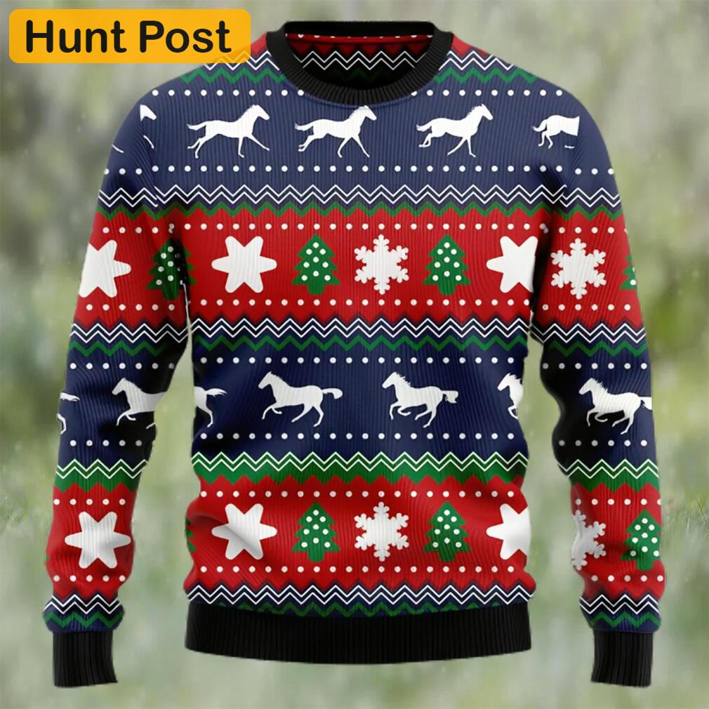 Amazing horses ugly christmas sweater Christmas Ugly Sweater