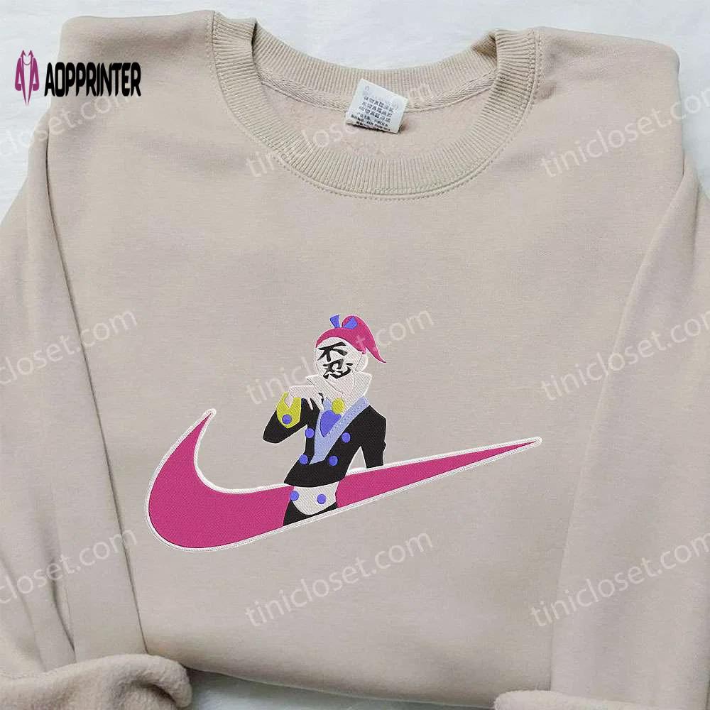 Anime embroidered hoodie & shirts: emonzaemon sōda x nike swoosh katanagatari & nike inspired Embroidered Shirt