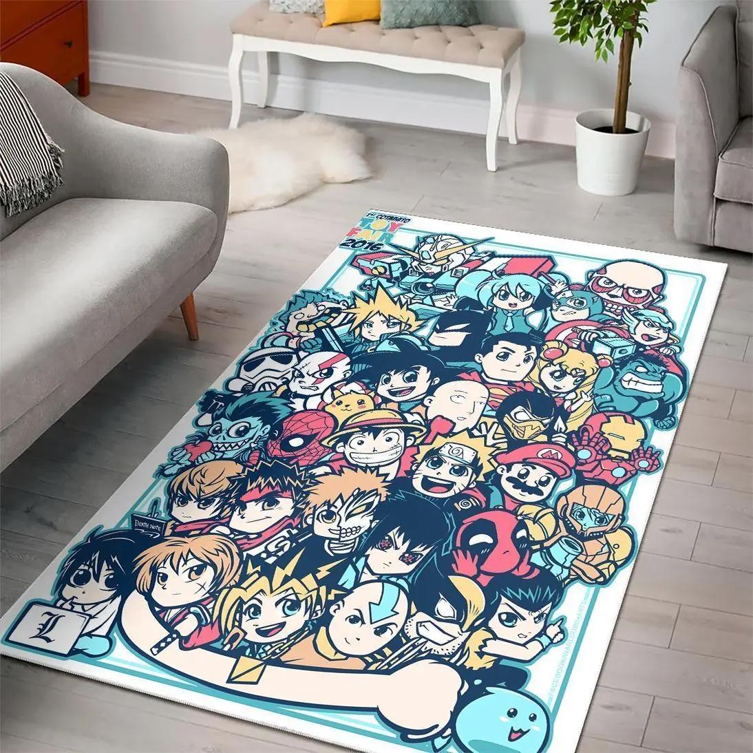 Anime movies area rugs living room carpet rug regtangle carpet floor decor home decor Rectangle Rug