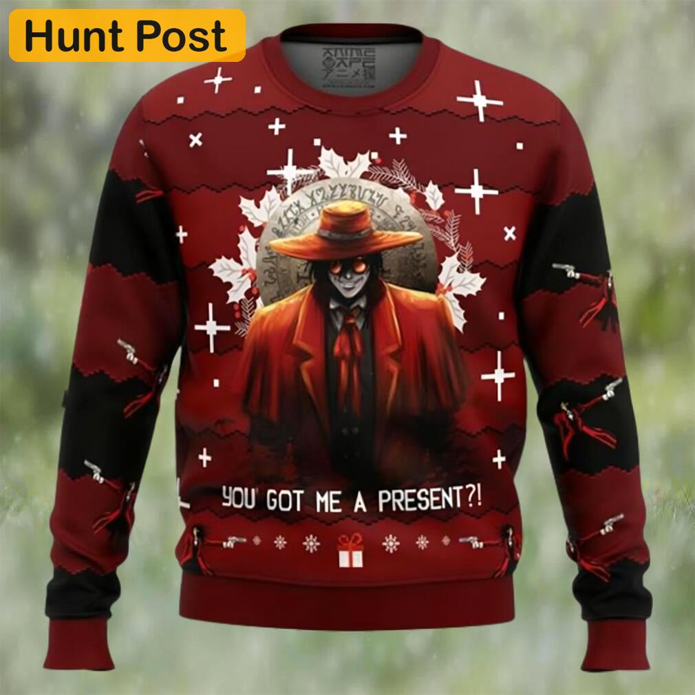 Anime sweater alucard hellsing ugly christmas sweater Christmas Ugly Sweater