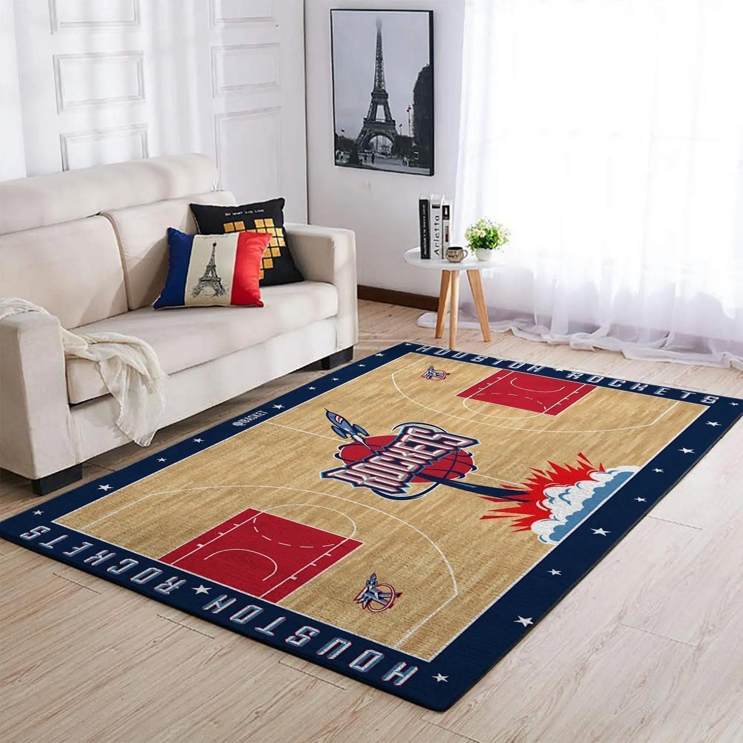 Area rug nba basketball team logo carpet living room rugs rug regtangle carpet floor decor home decor v3347 Rectangle Rug