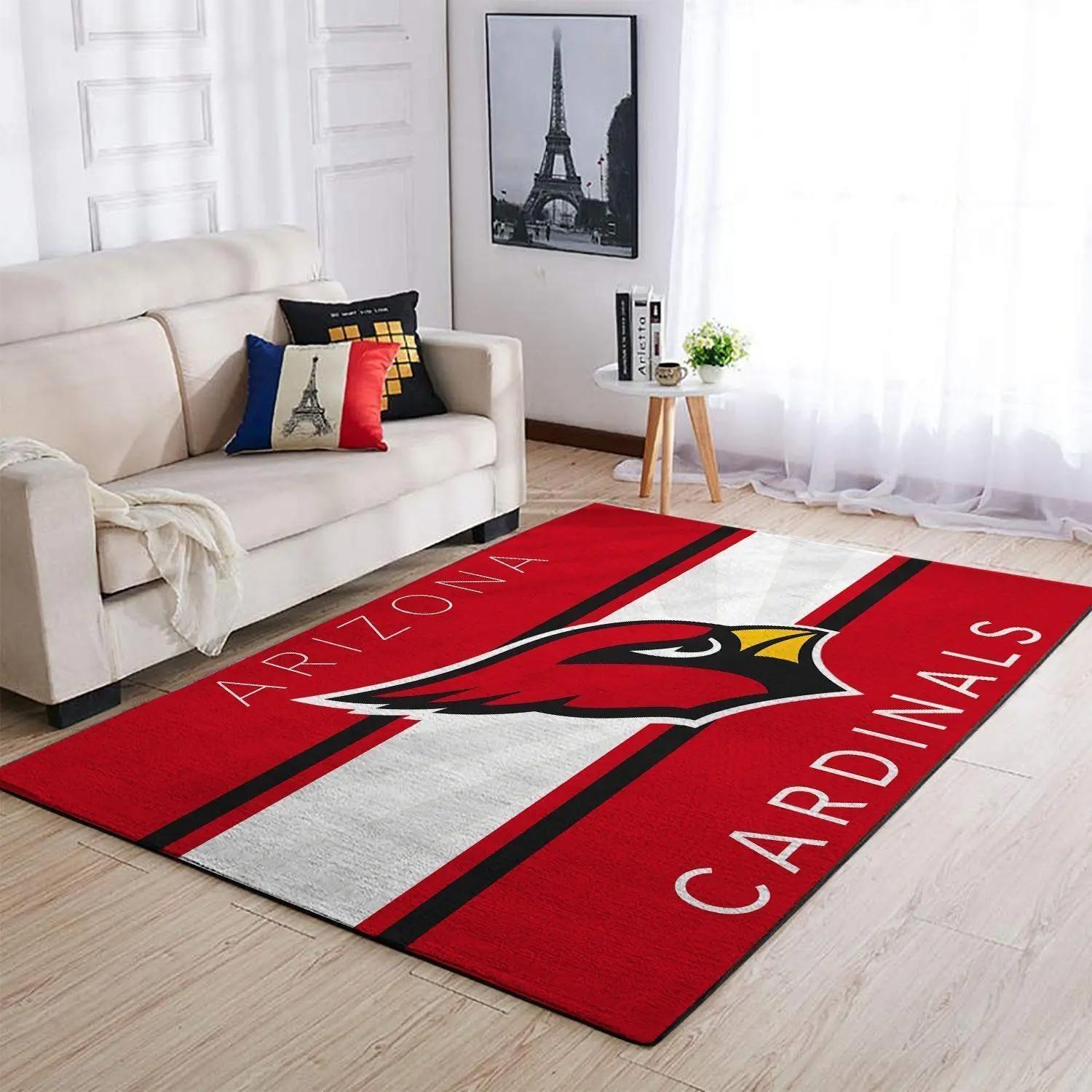 Arizona cardinals area rug nfl football team logo carpet living room rugs 191007 Rectangle Rug