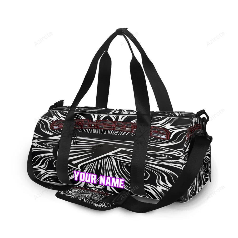 Atlanta falcons abstract black and white personalized name travel bag gym bag 2072 Travel Bag