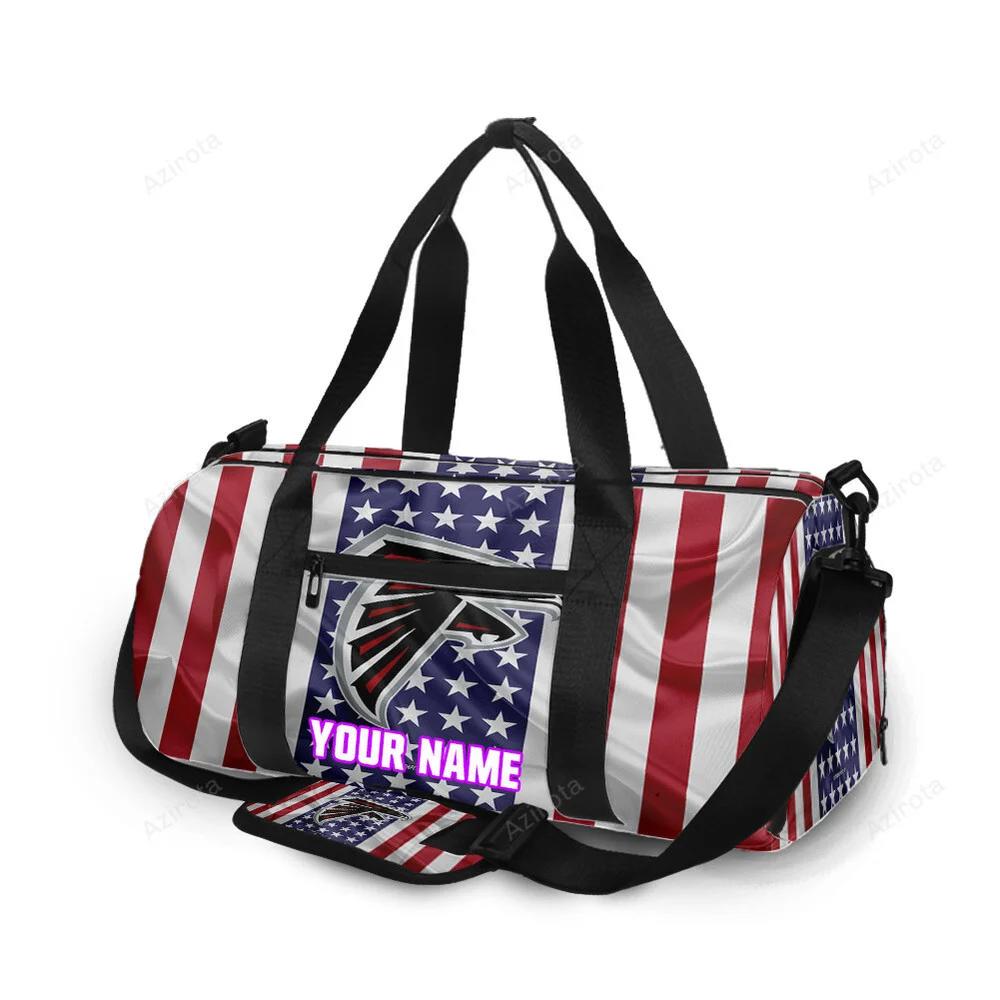 Atlanta falcons flag silk personalized name travel bag gym bag 857 Travel Bag