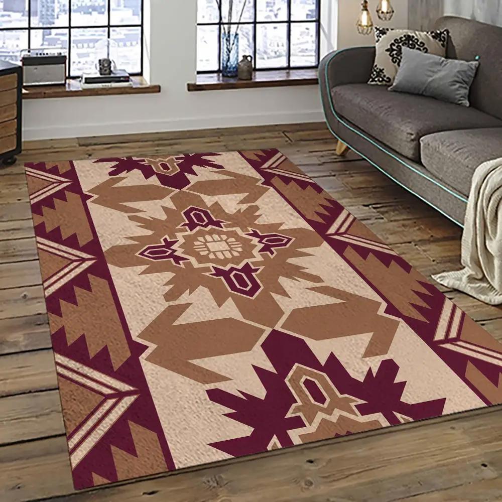 Aztec southwestern geometric shape pattern carpet area rug best gift for home decor event gift asg69 Rectangle Rug