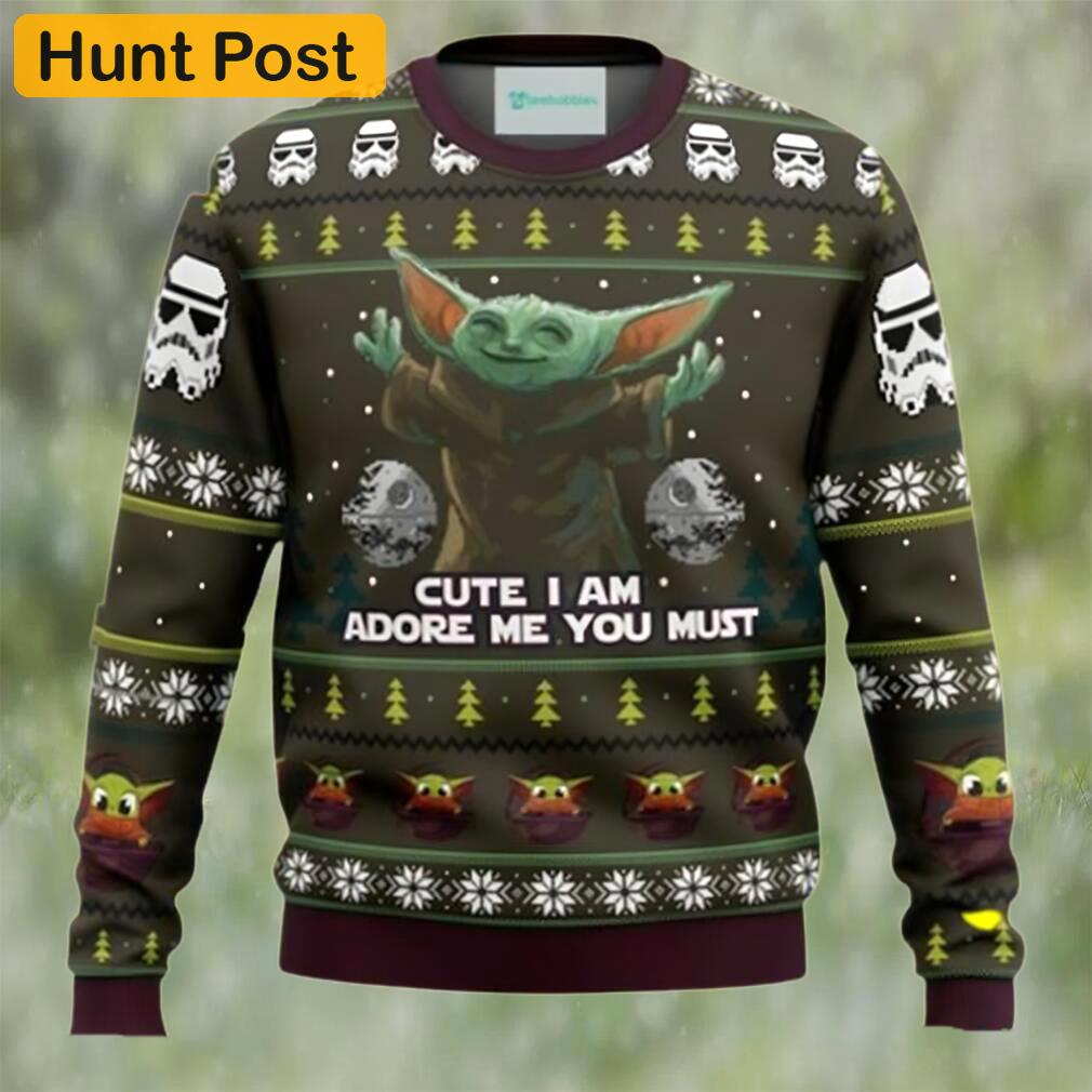 Baby yoda cute mandalorion star wars ugly christmas sweater Christmas Ugly Sweater