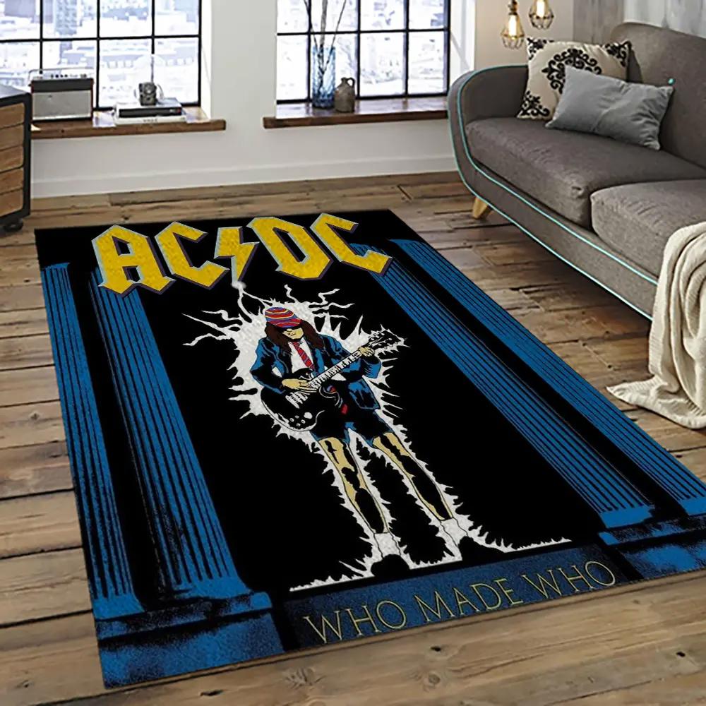 Band ac/dc music carpet rectangle area rug for living room bedroom decor acdc51 Rectangle Rug