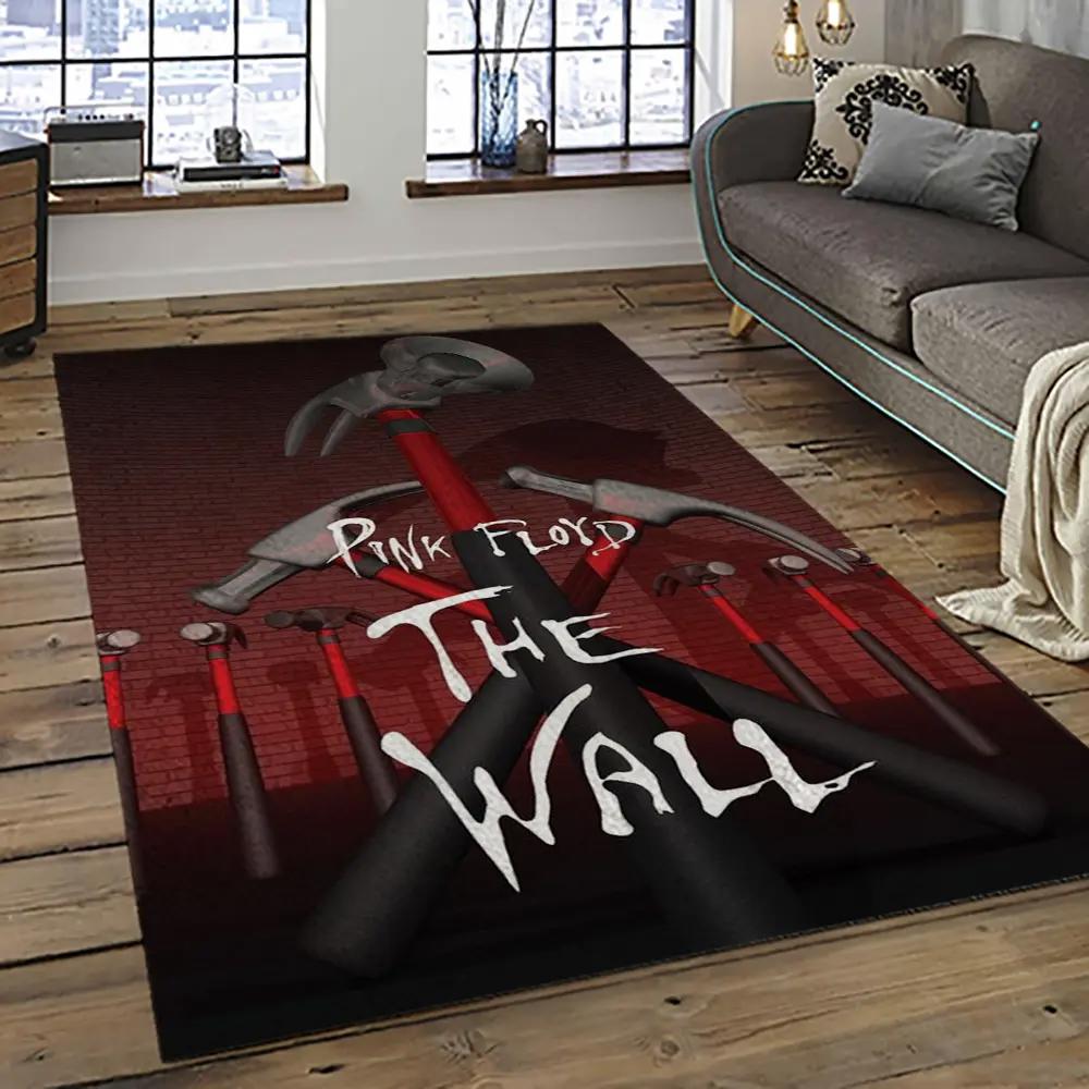 Band pink floyd music carpet rectangle area rug for living room bedroom decor pfo29 Rectangle Rug