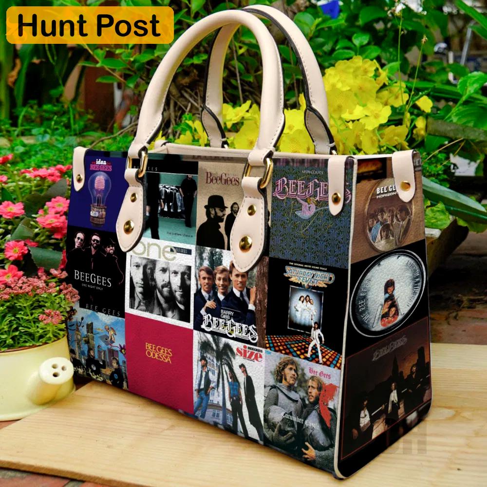 Bee gees leather bag for women gift 844 Women Leather Hand Bag