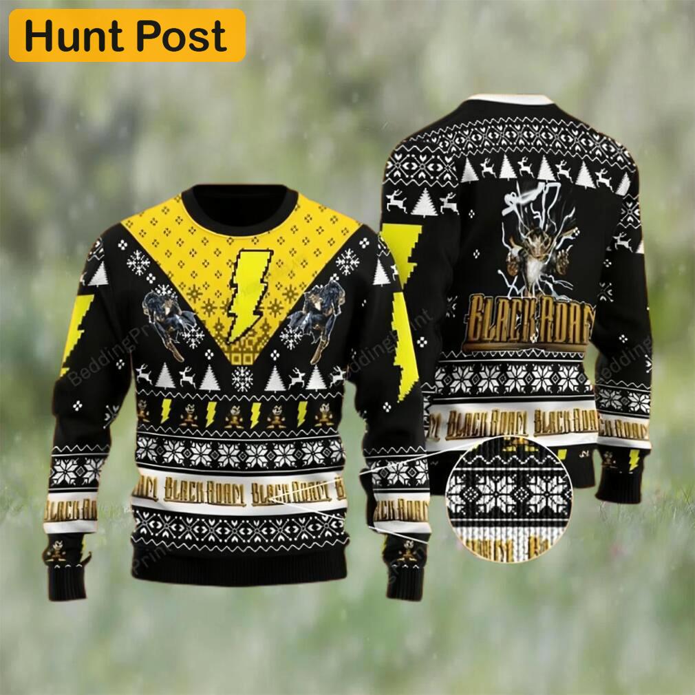 Black adam ugly christmas sweater Christmas Ugly Sweater