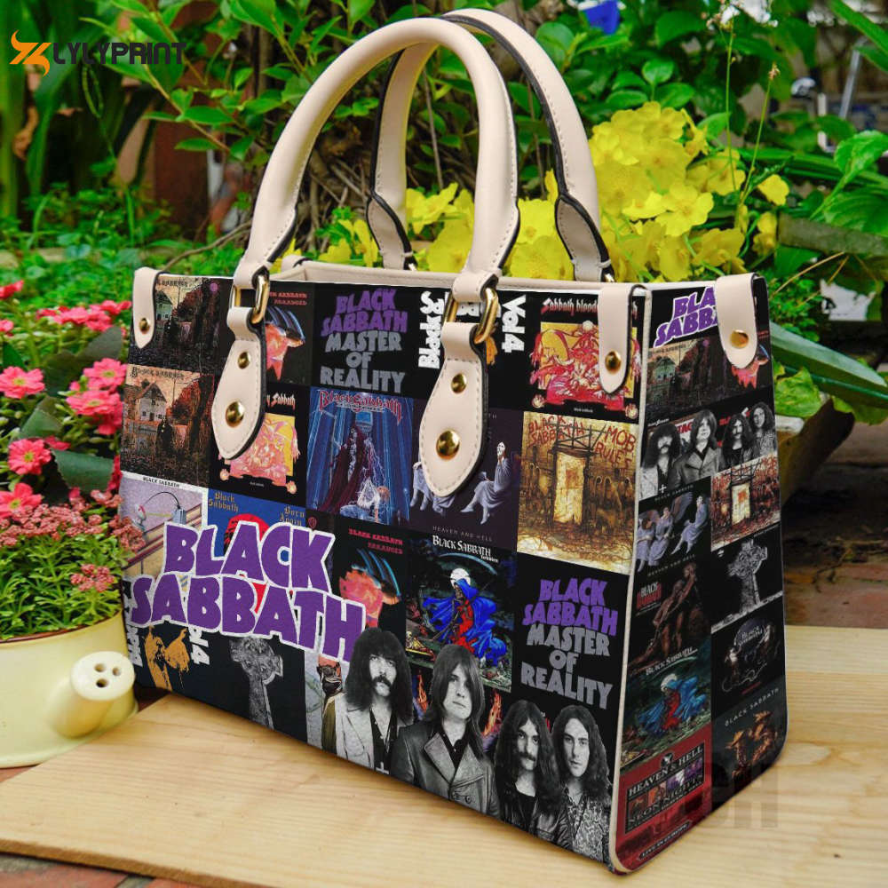 Black sabbath leather handbag gift for women 442 Women Leather Hand Bag