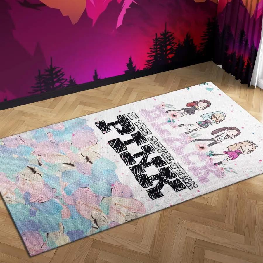Blackpink rug living room rug home decor room carpet custom area Rectangle Rug