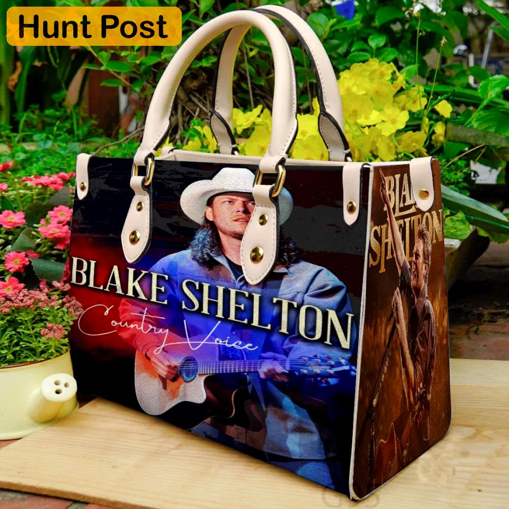 Blake shelton leather bag for women gift 1437 Women Leather Hand Bag