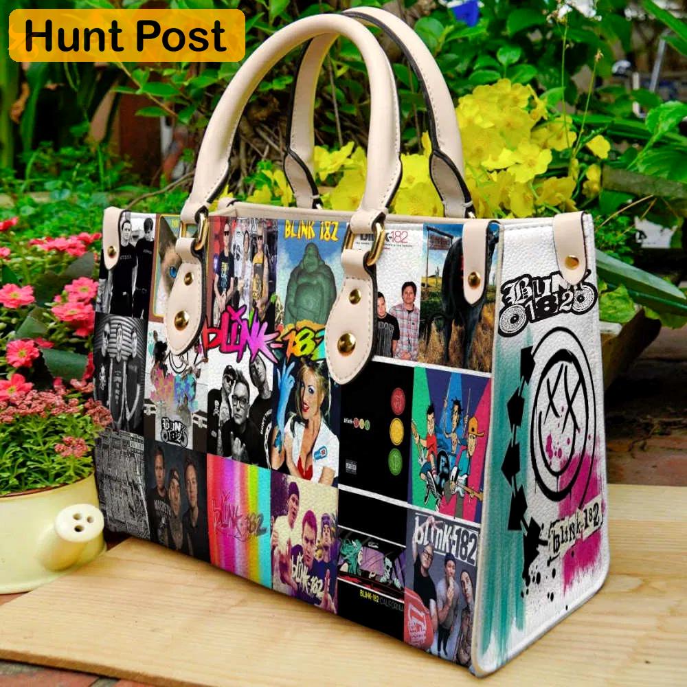 Blink 182 leather handbag gift for women r 421 Women Leather Hand Bag