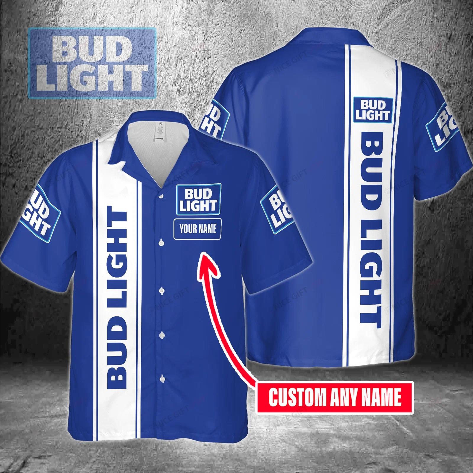 Bud light custom name  hawaiian shirt for men and women Hawaii Shirt