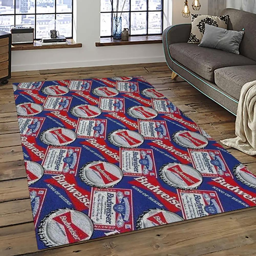 Budweiser american style beer retangle carpet area rug home decor gift best present for friends bw28 Rectangle Rug