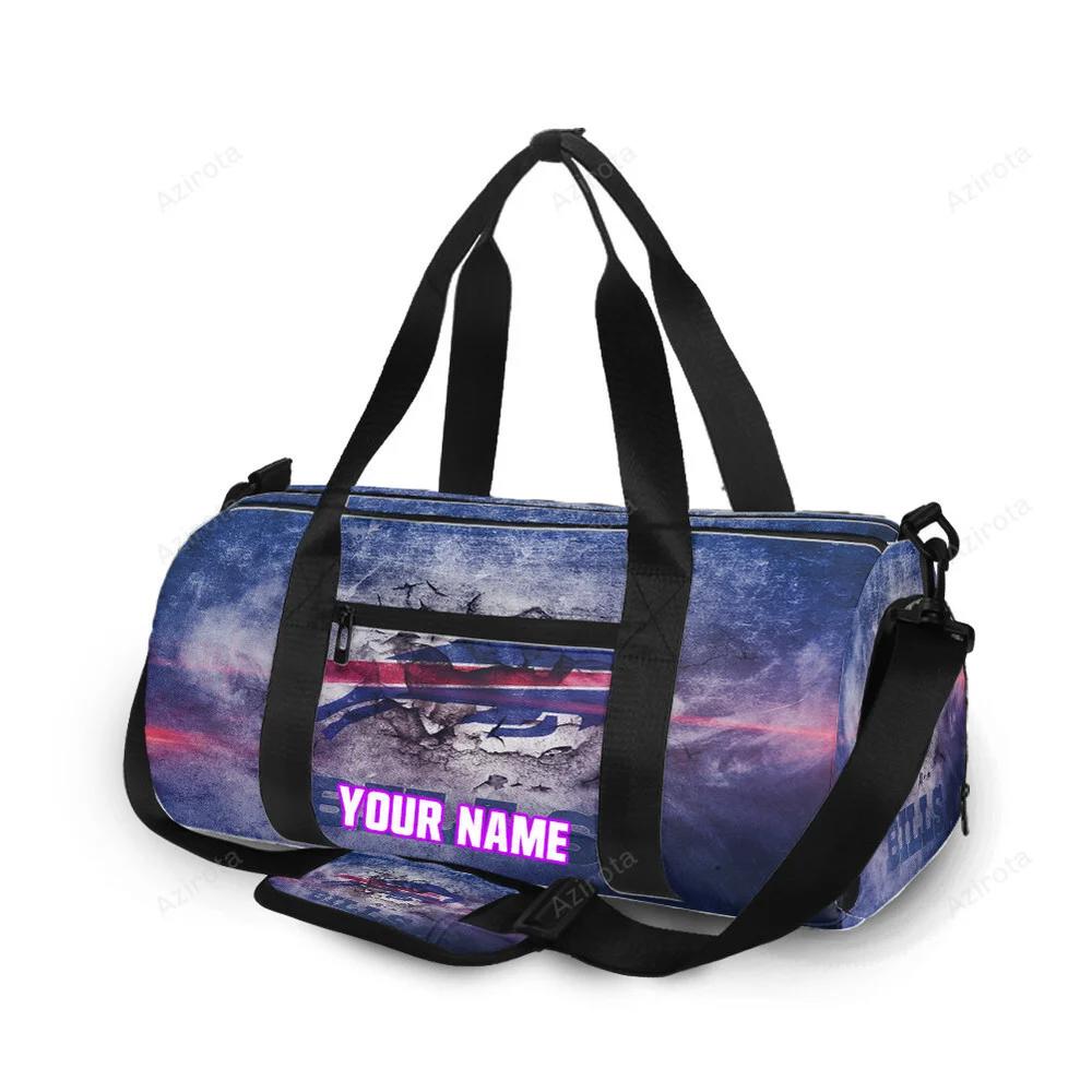Buffalo bills logo v9 personalized name travel bag gym bag 700 Travel Bag