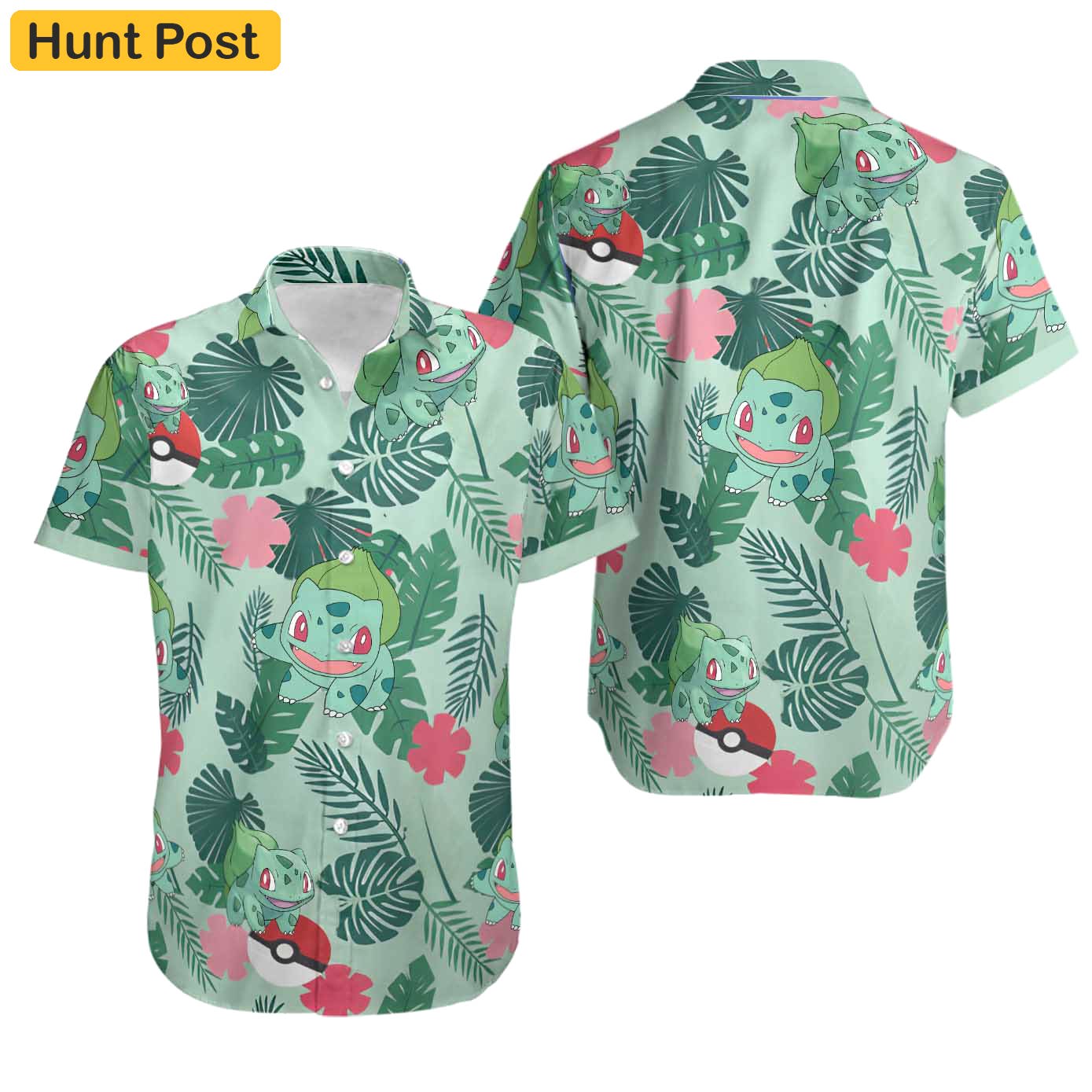 Bulbasaur hawaiian shirt 1 Hawaii Shirt Shorts & Flip Flops