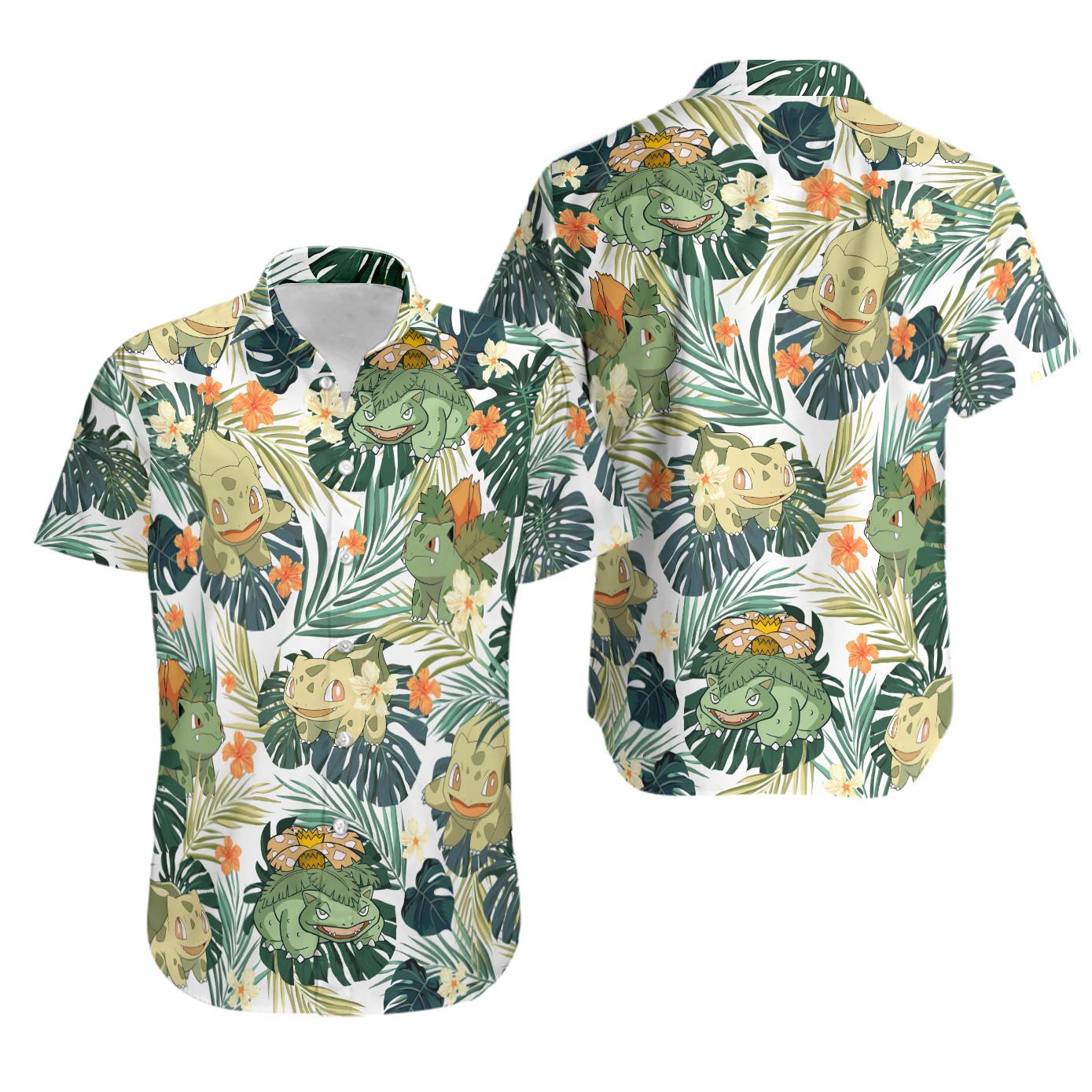 Bulbasaur   hawaiian shirt Hawaii Shirt Shorts & Flip Flops