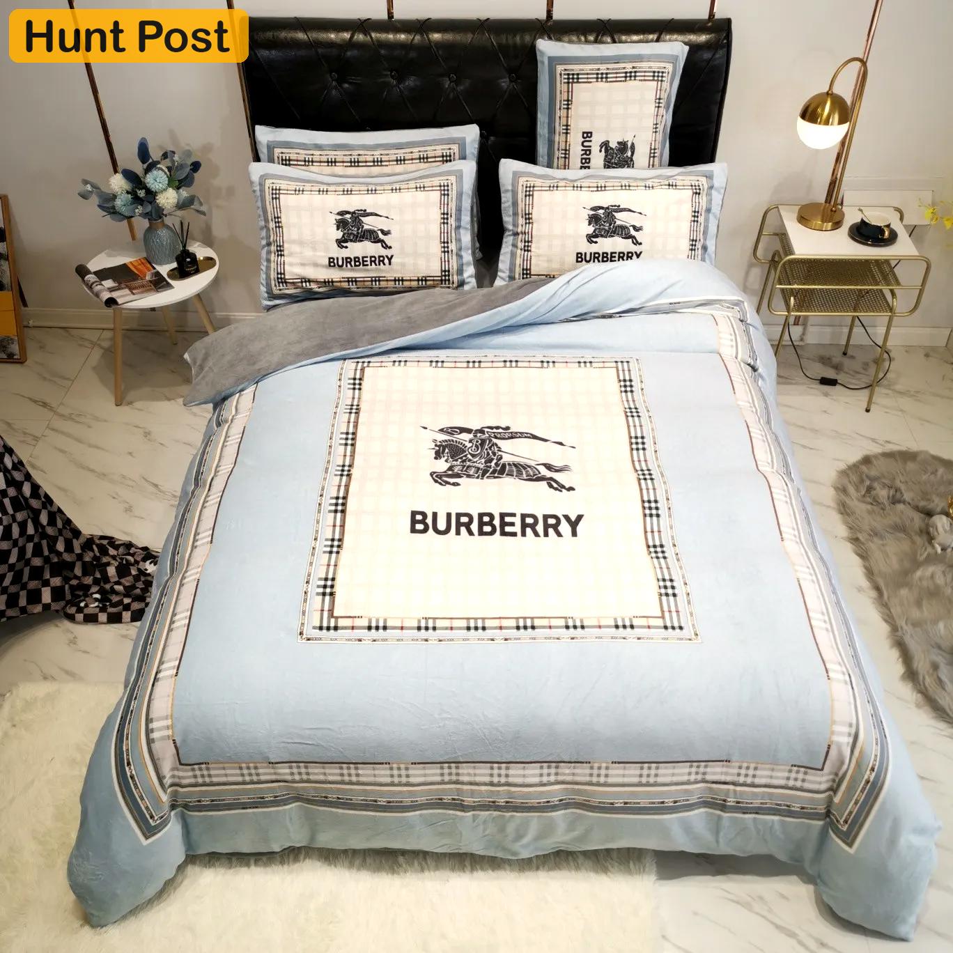 Burberry bedding sets 3d printed bedding sets quilt sets duvet cover luxury brand bedding decor bedroom sets best luxury bed sets gift thankgivings and christmas Bedding Sets