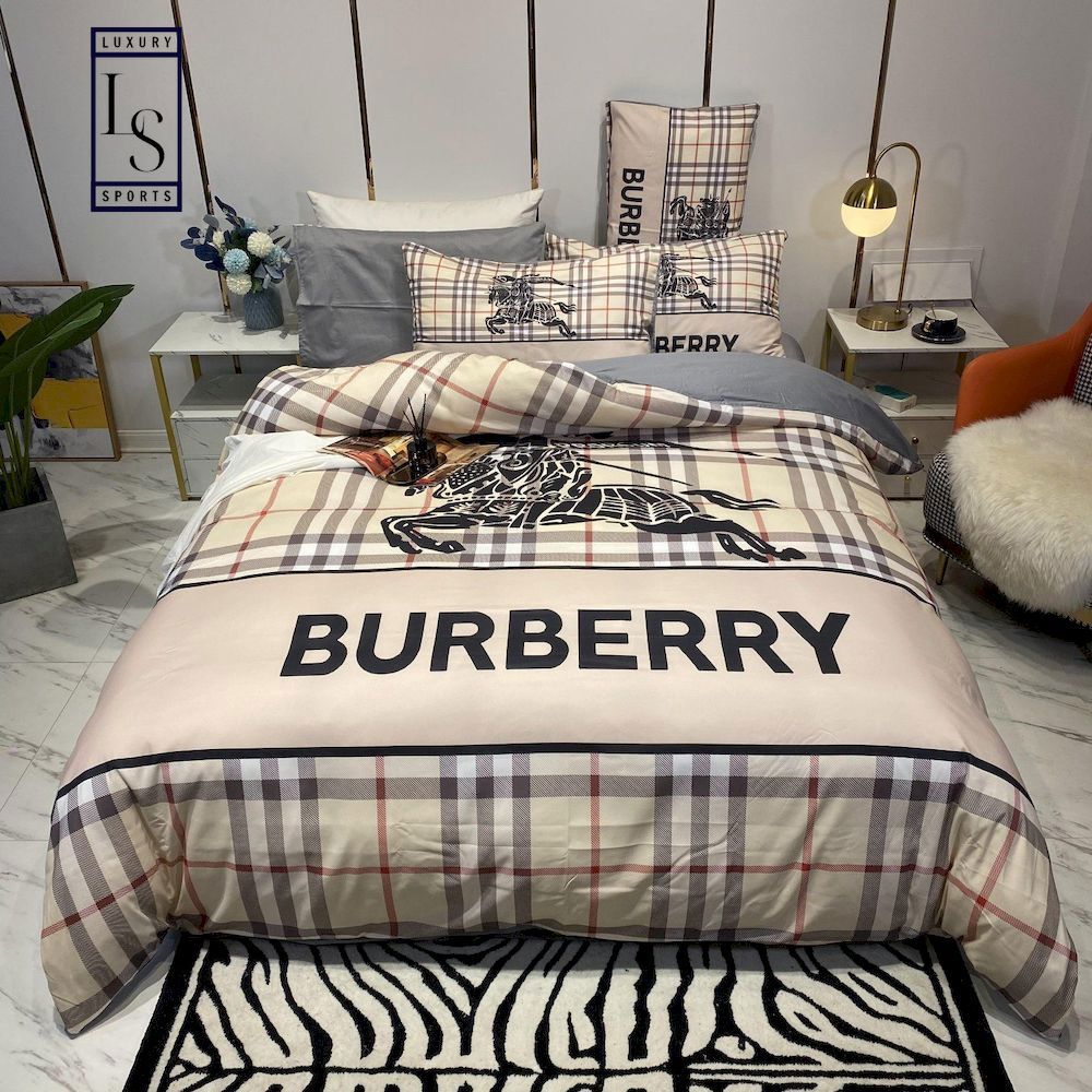 Burberry london luxury brand  s Bedding Sets bed linen bedspread bedroom idea duvet bedclothes covers blankets home decor sheets