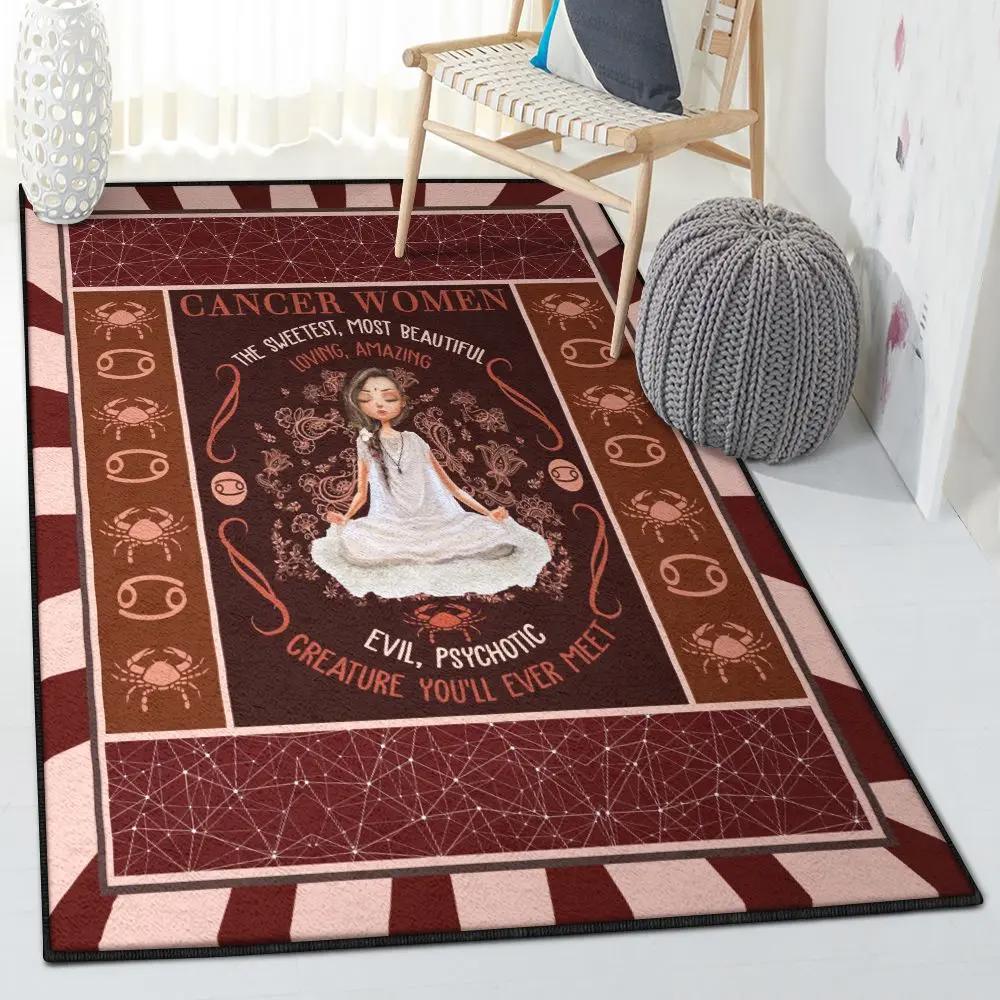 Cancers washable area rugs, cancer horoscope gs cl rug Rectangle Rug