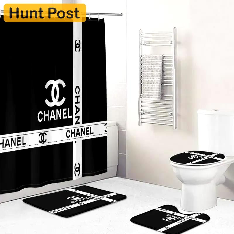Chanel hypebeast home decor bath mat luxury fashion brand bathroom sets Bathroom Set