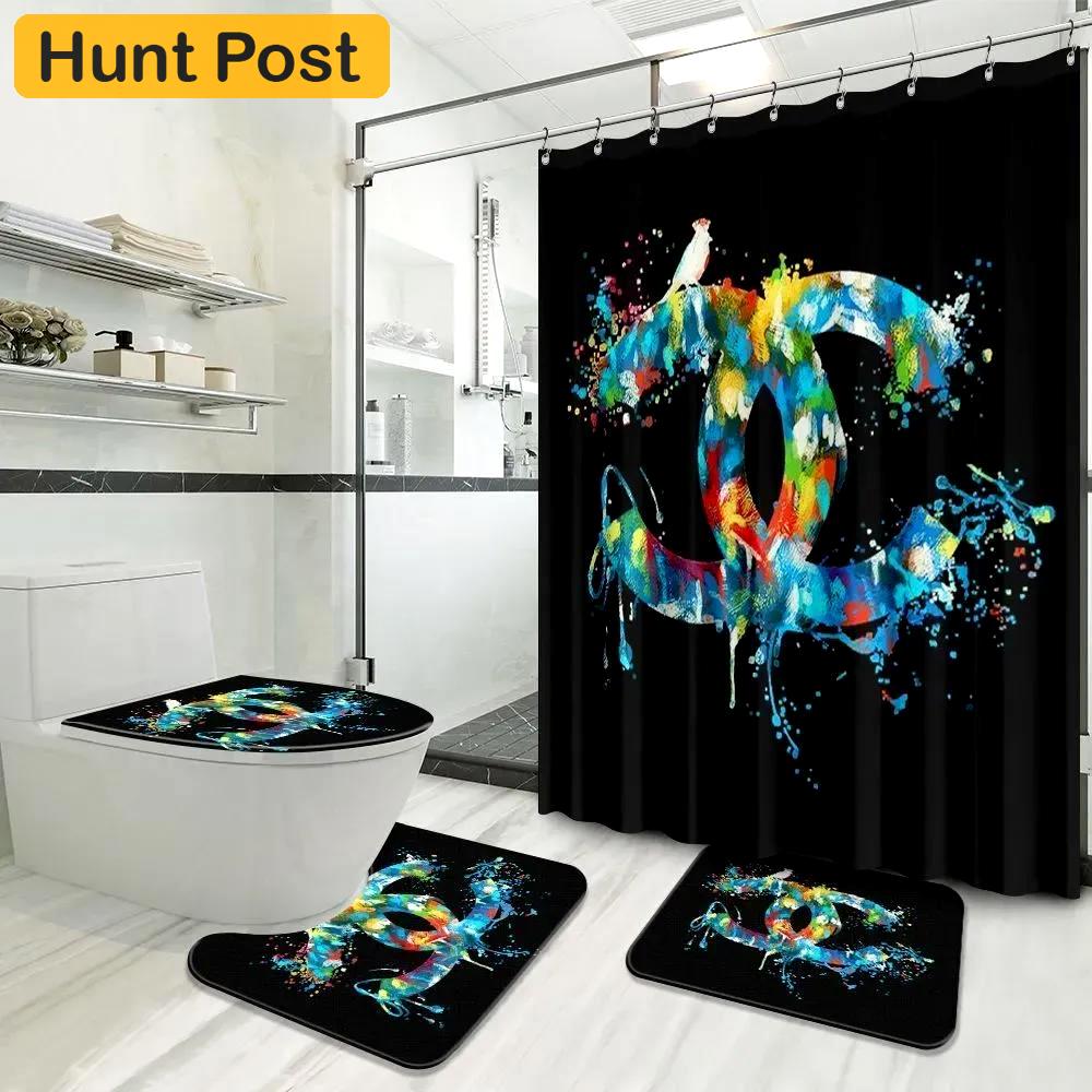 Chanel luxury fashion brand home decor bath mat hypebeast bathroom sets Bathroom Set