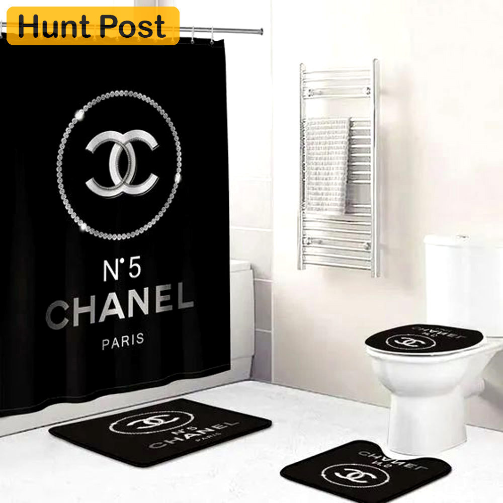 Chanel paris bath mat bathroom sets home decor hypebeast luxury fashion brand Bathroom Set