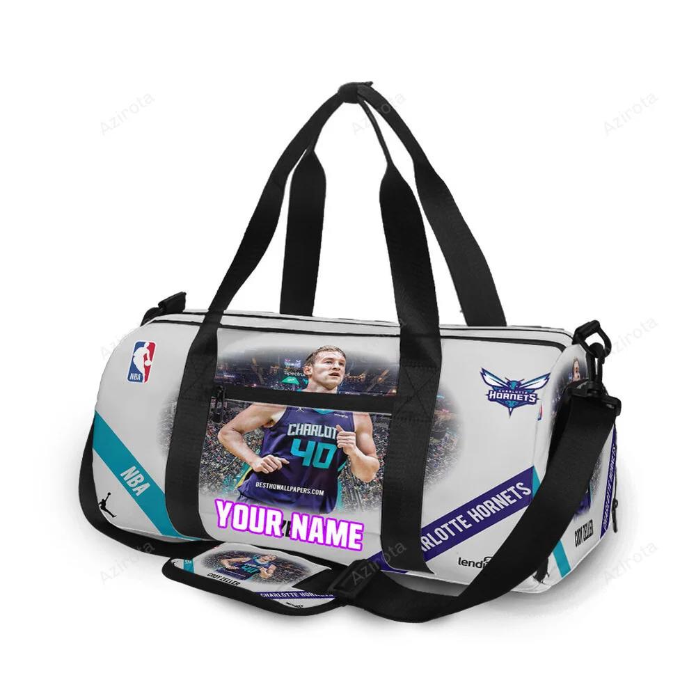 Charlotte hornets cody zeller1 personalized name travel bag gym bag 820 Travel Bag