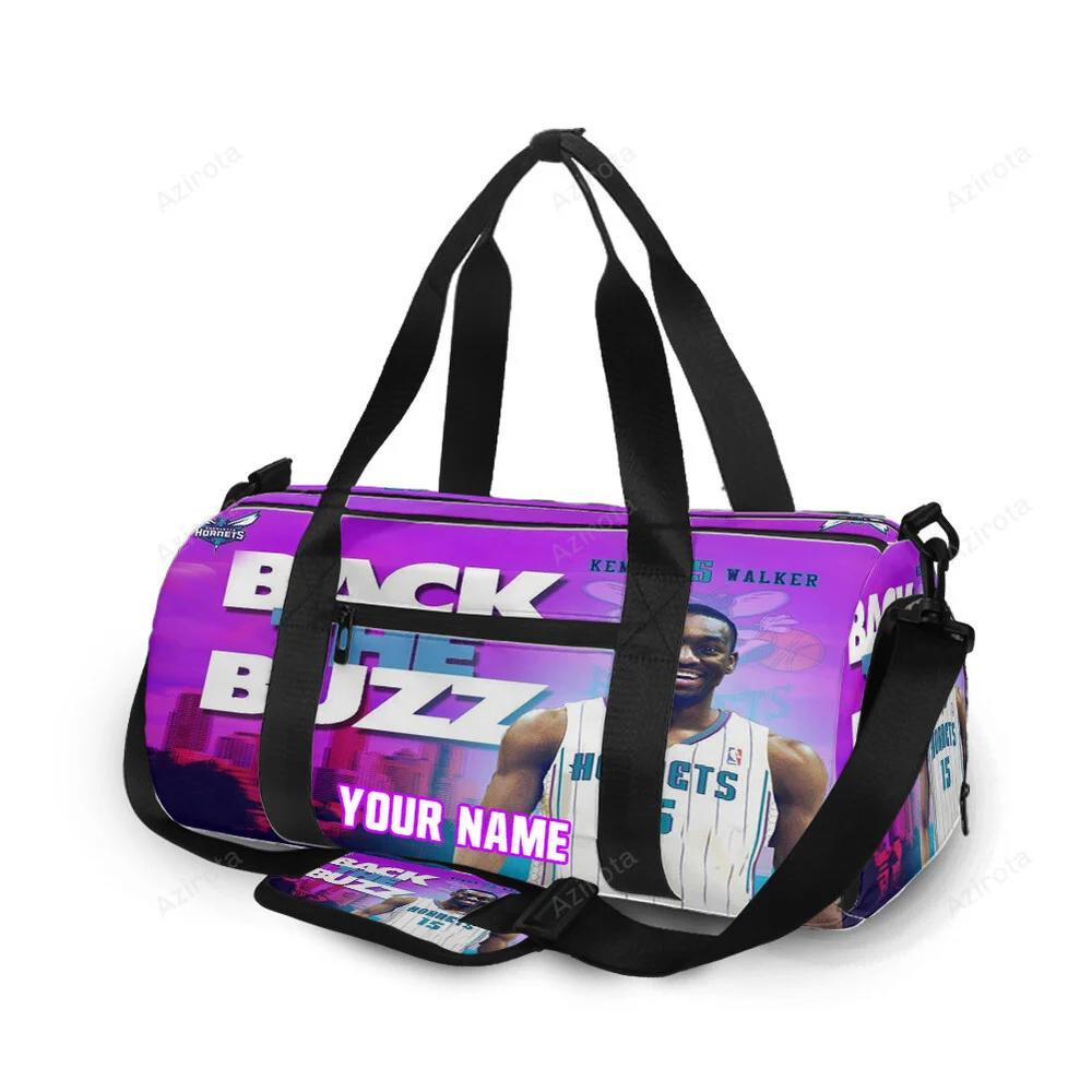 Charlotte hornets kemba walker1 personalized name travel bag gym bag 470 Travel Bag