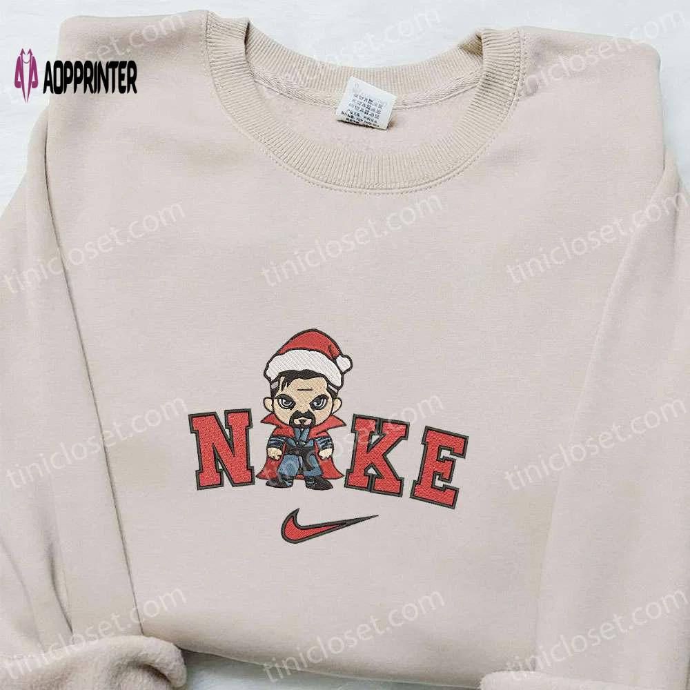 Chibi doctor strange x nike christmas embroidered sweatshirt – best gift idea for christmas Embroidered Shirt