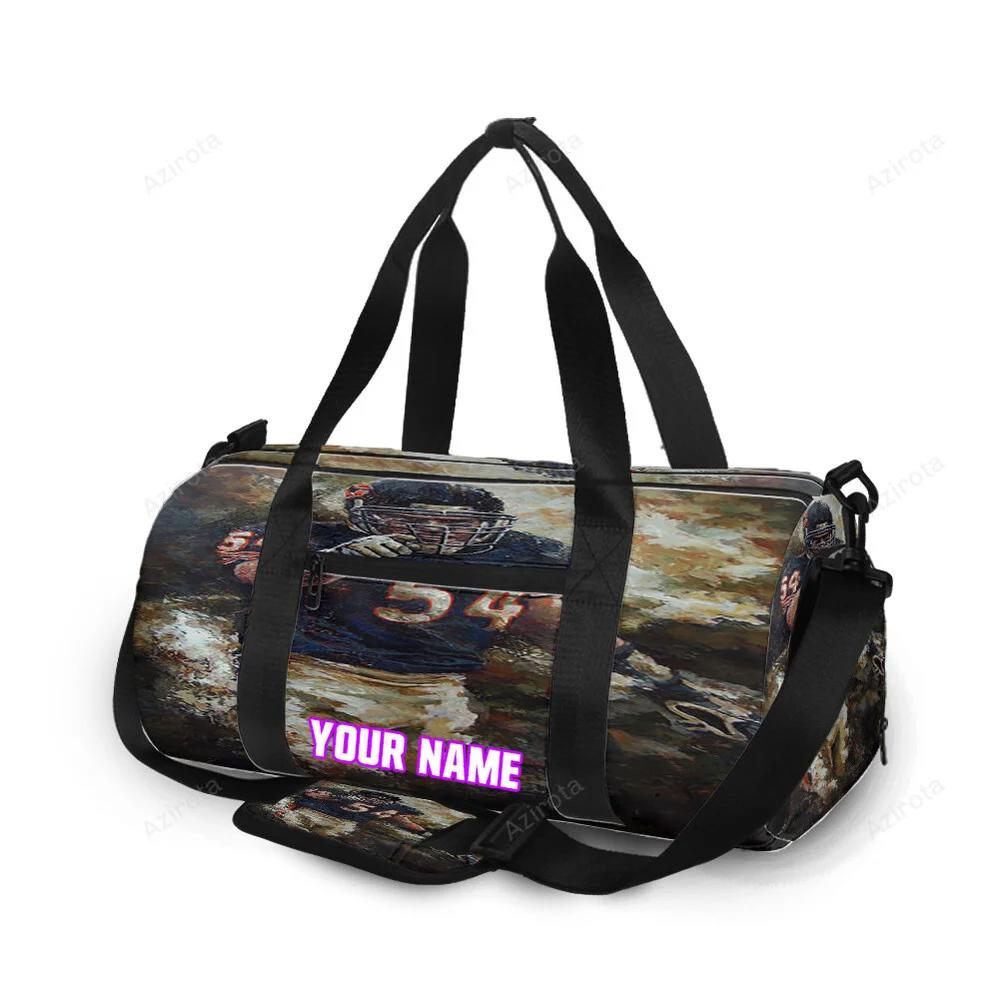 Chicago bears khalil herbert2 personalized name travel bag gym bag 702 Travel Bag