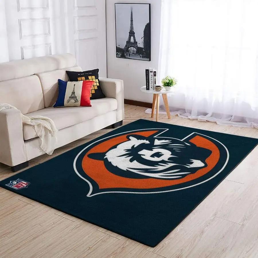 Chicago bears nfl living room carpet christmas gift floor decor rcdd81f33462 Rectangle Rug